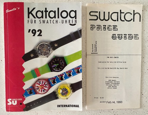 Swatch book lot 1992 katalog - 1992,
